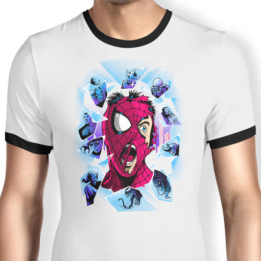 Shattered Spider - Ringer T-Shirt