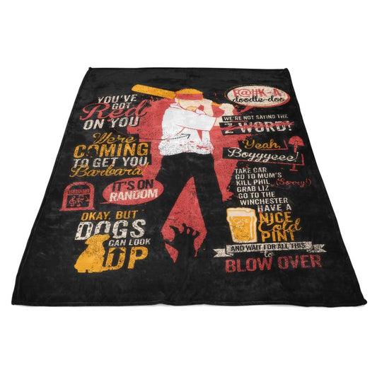 Shaun Quotes - Fleece Blanket