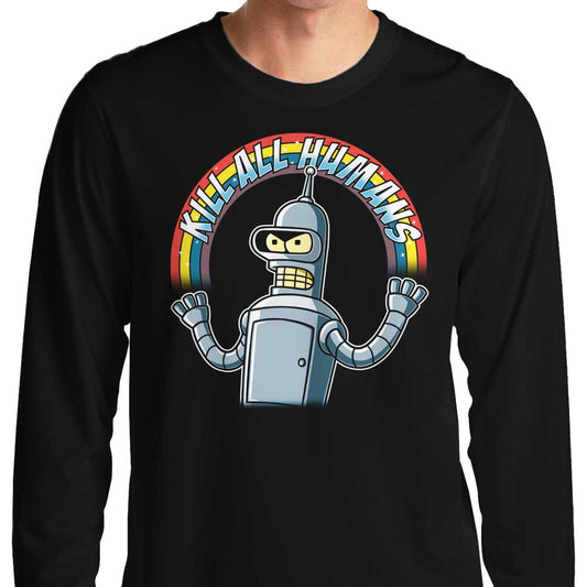 Shiny Metal Robot - Long Sleeve T-Shirt