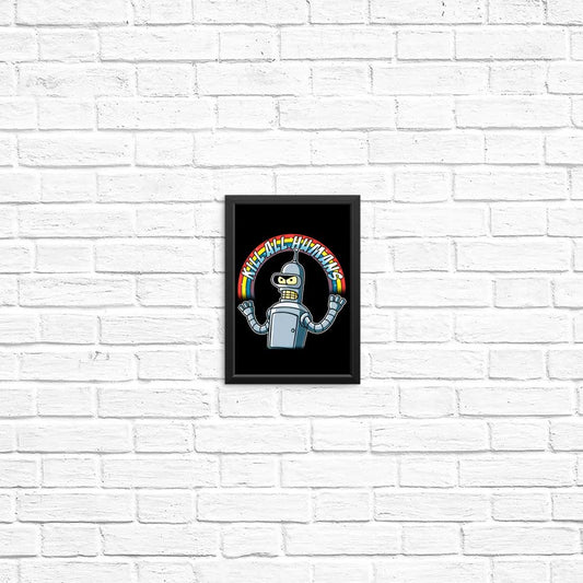 Shiny Metal Robot - Posters & Prints