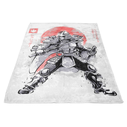 Shredded Sumi-e - Fleece Blanket