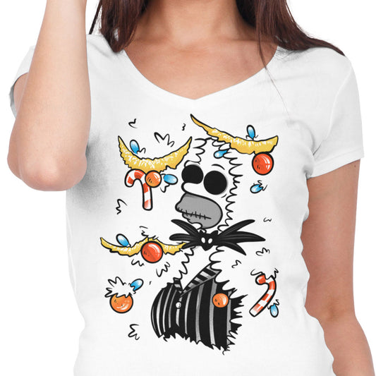 Sinking Into Christmas - Women's V-Neck