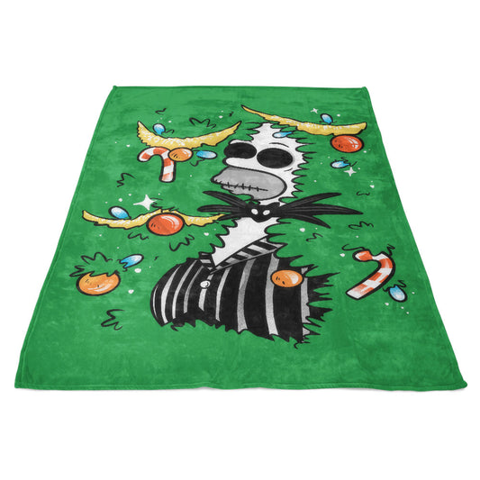 Sinking Into Christmas - Fleece Blanket