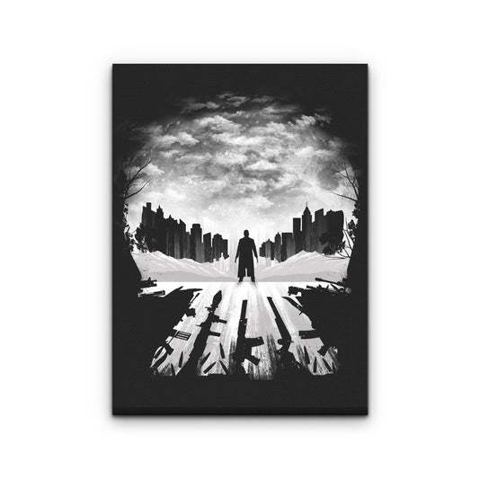 Skull City Silhouette - Canvas Print