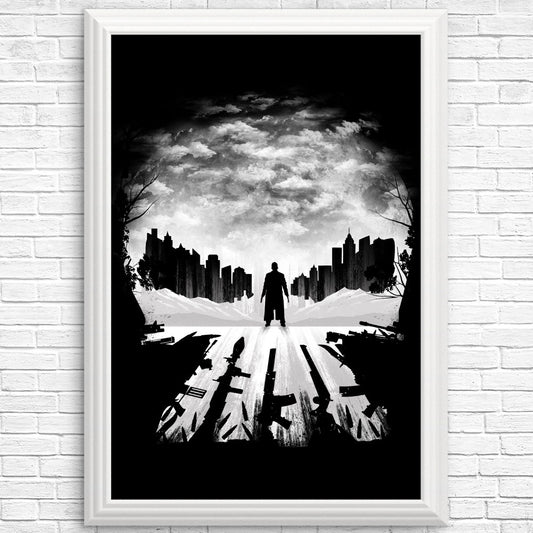 Skull City Silhouette - Posters & Prints
