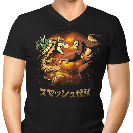 Smash Kaiju - Men's V-Neck