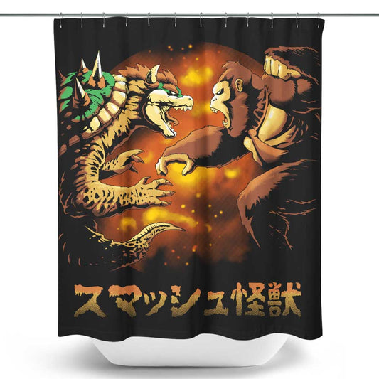 Smash Kaiju - Shower Curtain