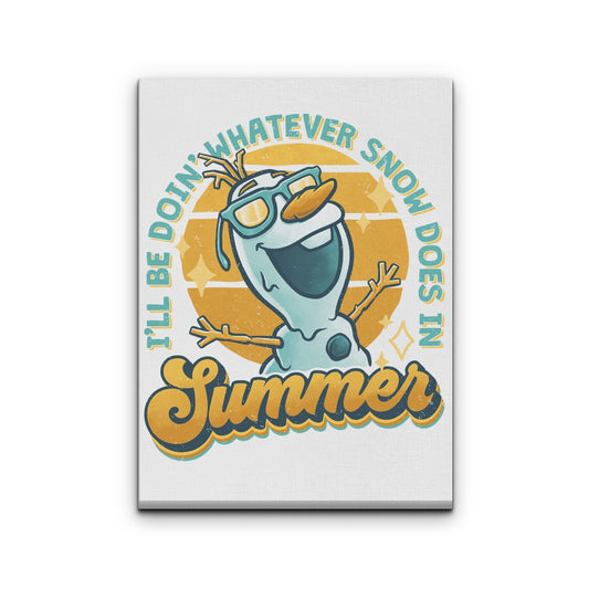 Snow in Summer - Canvas Print