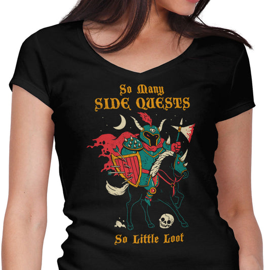 So Many Side Quests - Women's V-Neck