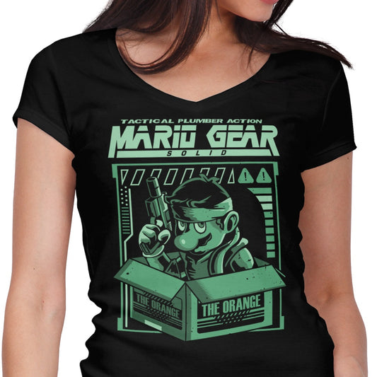 Solid Plumber - Women's V-Neck