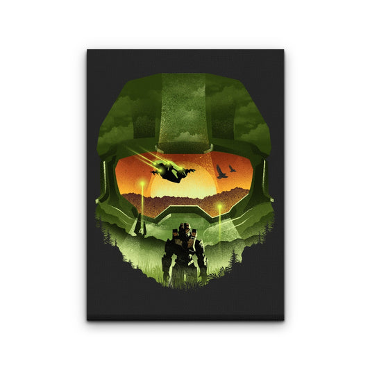 Spartan Silhouette - Canvas Print