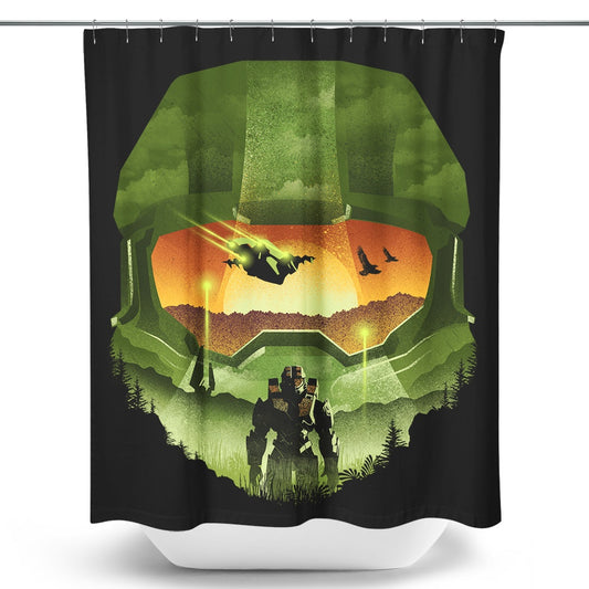 Spartan Silhouette - Shower Curtain