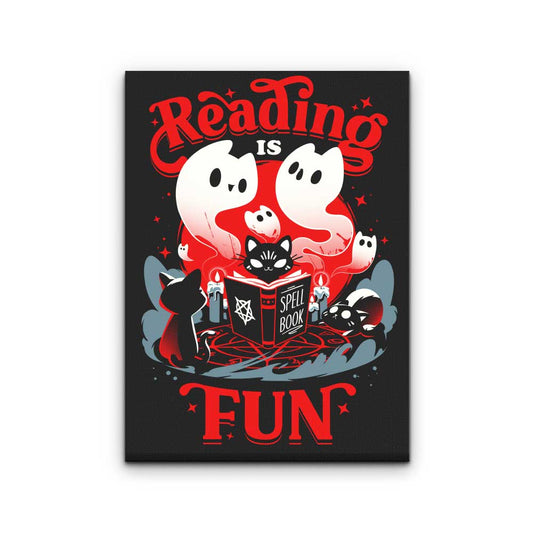 Spell Books are Fun - Canvas Print