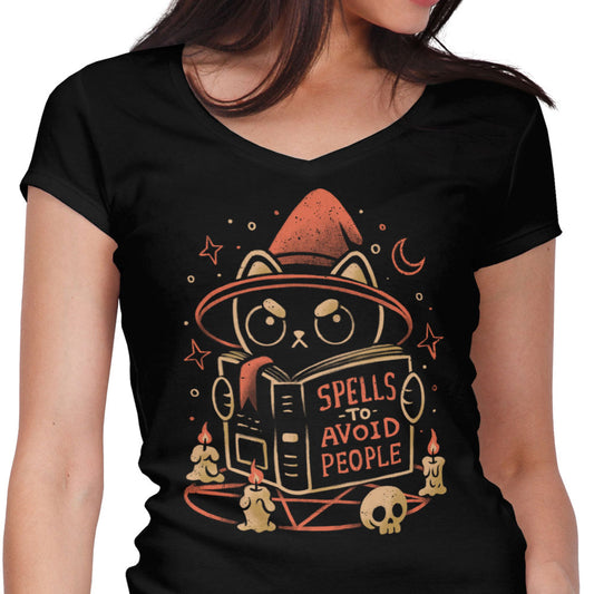 Spells to Avoid People - Women's V-Neck
