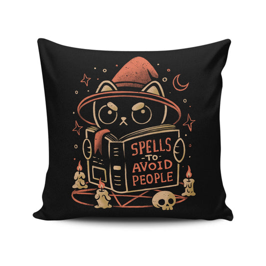 Spells to Avoid People - Throw Pillow