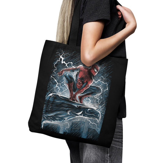 Spider Over the City - Tote Bag