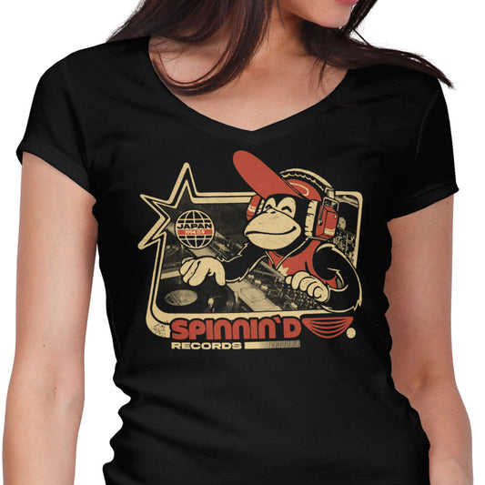 Spinnin' D - Women's V-Neck