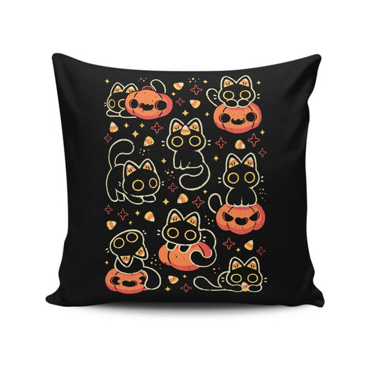 Spooky Season Cats - Throw Pillow