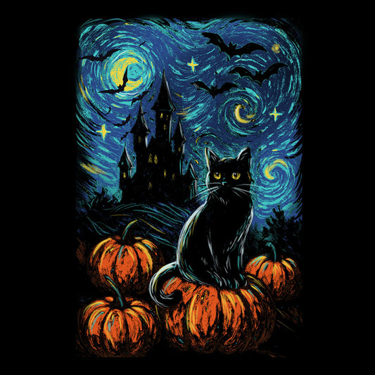 Starry Black Cat - Men's Apparel