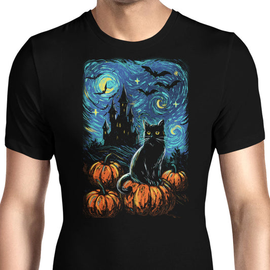 Starry Black Cat - Men's Apparel