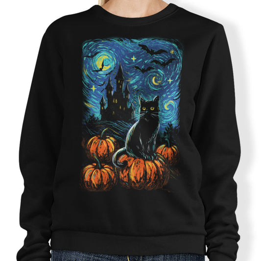 Starry Black Cat - Sweatshirt