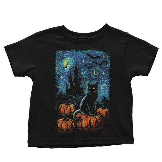Starry Black Cat - Youth Apparel
