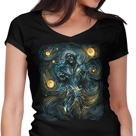 Starry Carbonite - Women's V-Neck