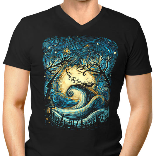 Starry Christmas - Men's V-Neck