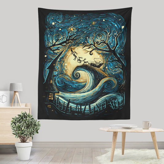 Starry Christmas - Wall Tapestry