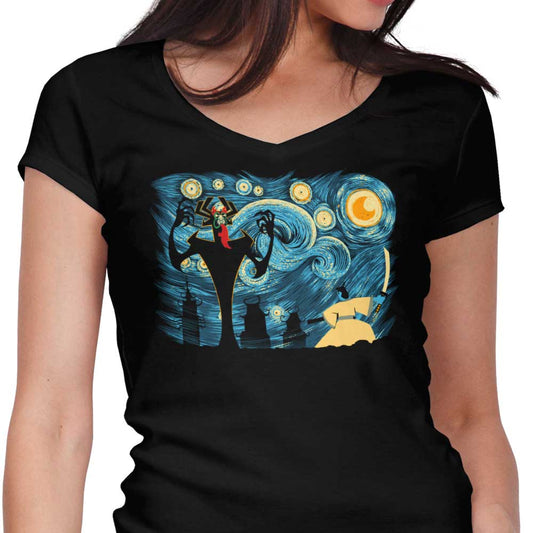 Starry Samurai - Women's V-Neck