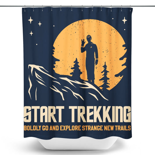 Start Trekking - Shower Curtain