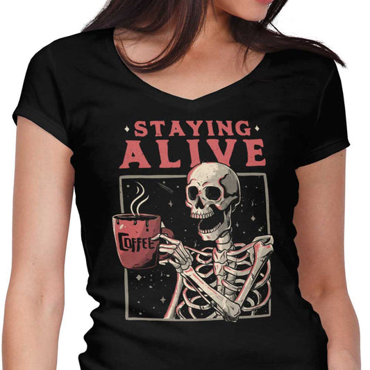 Staying Alive - Women's V-Neck