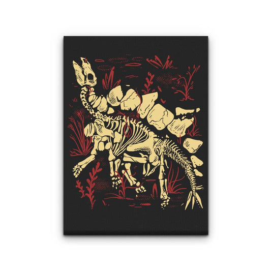 Stegosaurus Fossils - Canvas Print