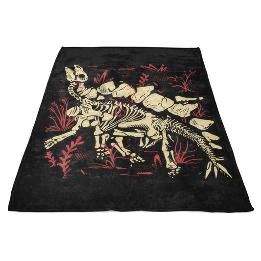 Stegosaurus Fossils - Fleece Blanket