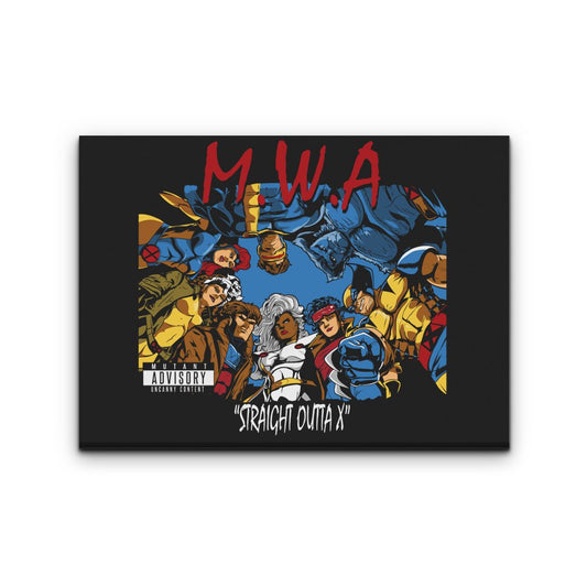 Straight Outta X - Canvas Print