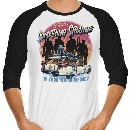 Strange Neighborhood - 3/4 Sleeve Raglan T-Shirt