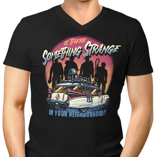 Strange Neighborhood - Men's V-Neck