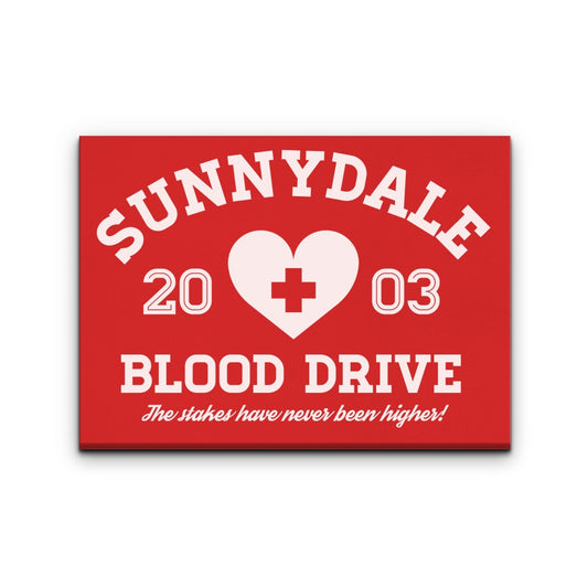 Sunnydale Blood Drive - Canvas Print