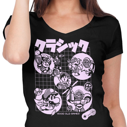 Super Old Games - Women's V-Neck
