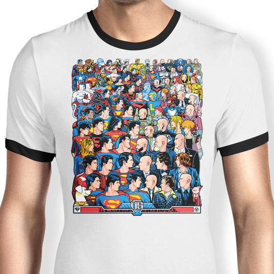 Superhumans vs. Masterminds - Ringer T-Shirt