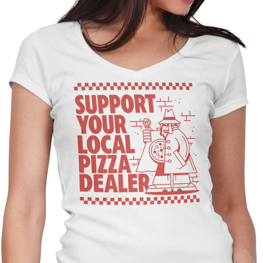 Support Local Pizza - Women's V-Neck