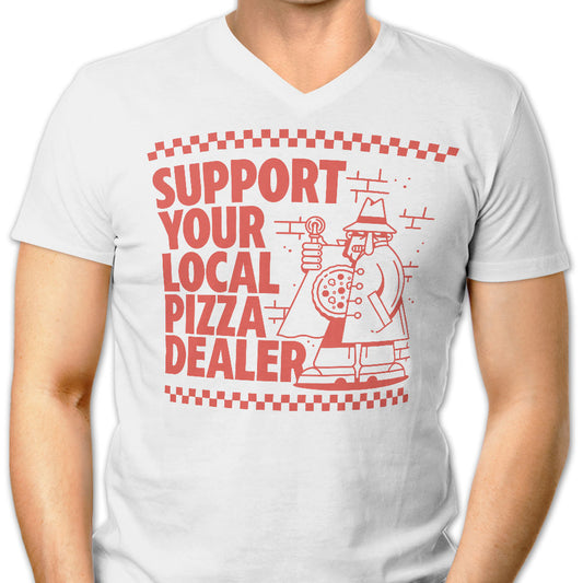 Support Local Pizza - Men's V-Neck