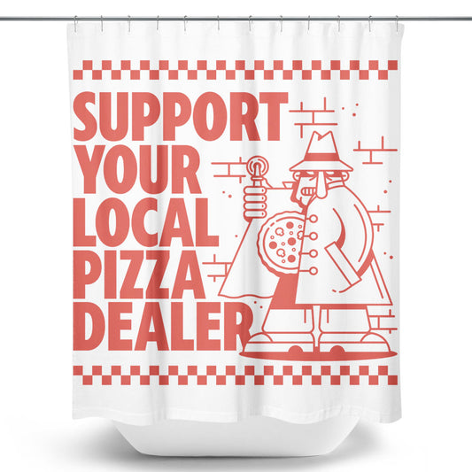 Support Local Pizza - Shower Curtain