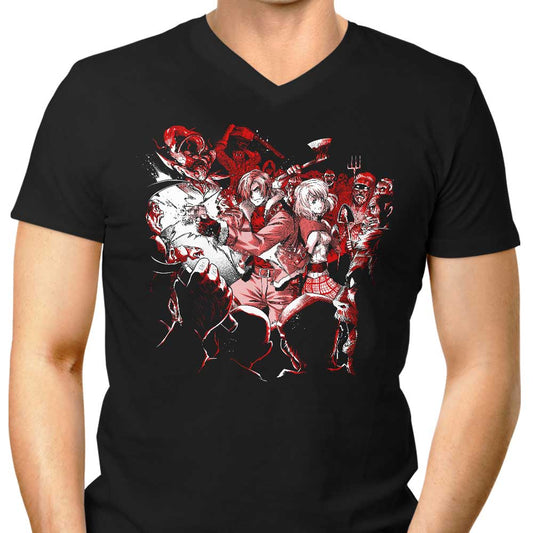 Surrounded by Evil - Men's V-Neck