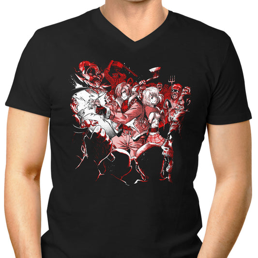 Surrounded by Evil - Men's V-Neck