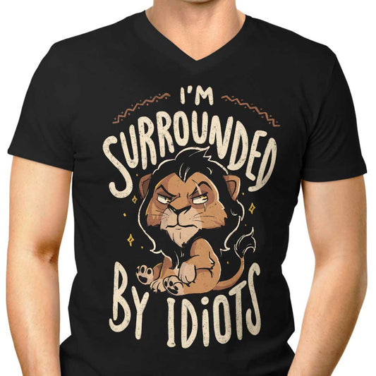Surrounded by Idiots - Men's V-Neck