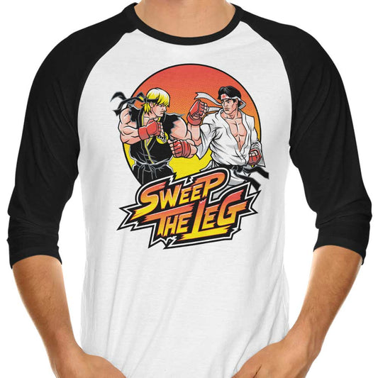 Sweep the Leg - 3/4 Sleeve Raglan T-Shirt
