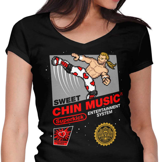 Sweet Chin Music - Women's V-Neck
