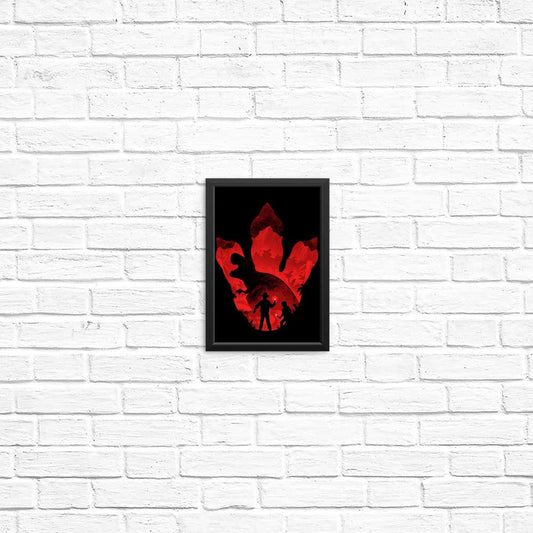 T-Rex Footprint - Posters & Prints