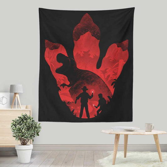 T-Rex Footprint - Wall Tapestry